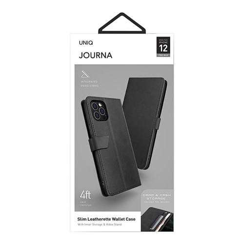 Чехол Uniq Journa Heritage для iPhone 12 Pro Max, серый