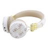 Guess наушники беспроводные накладные Bluetooth HP Round ENC 4G with Triangle Metal Logo White
