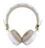 Guess наушники беспроводные накладные Bluetooth HP Round ENC 4G with Triangle Metal Logo White