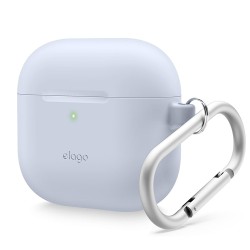 Elago для AirPods 4 чехол Silicone Hang case Light Blue
