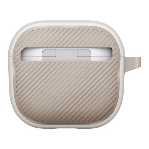 Uniq для Airpods 4 чехол CLYDE Lock case Mist Grey/Khaki