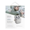 Uniq для Airpods 4 чехол CLYDE Lock case Mist Grey/Khaki