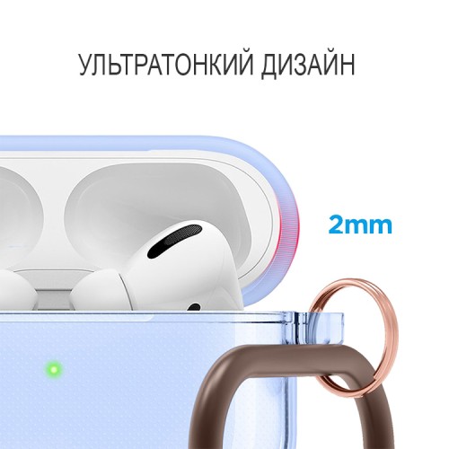 Чехол Elago Clear Hang case для AirPods Pro, Aqua