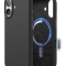 Elago для iPhone 17 чехол Magnetic Silicone Black (MagSafe)