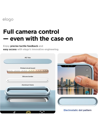Elago для iPhone 17 Pro Max чехол Magnetic Silicone Sky Blue (MagSafe)
