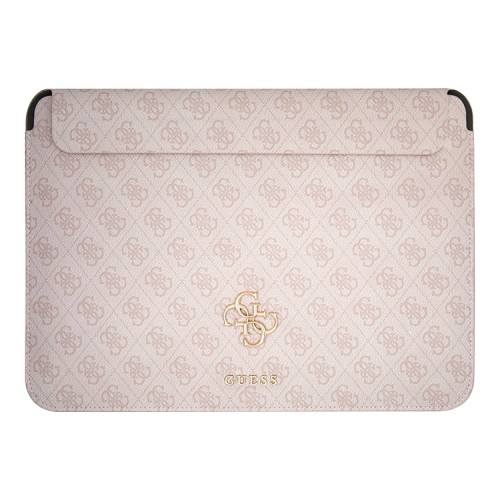 Чехол Guess Sleeve 4G Big metal logo для ноутбука 13"/14", розовый