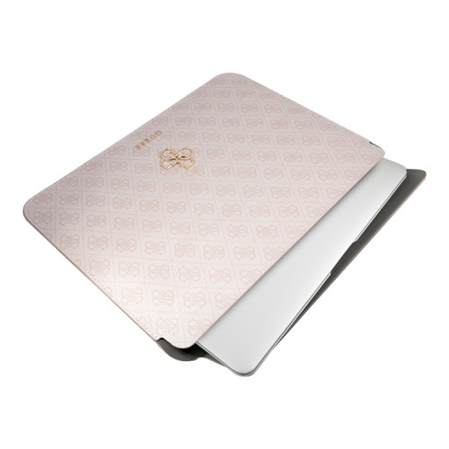 Чехол Guess Sleeve 4G Big metal logo для ноутбука 13"/14", розовый