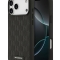 Karl Lagerfeld для iPhone 17 Pro чехол PU Saffiano Monogram Metal Plate logo Hard Black (MagSafe)