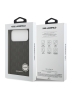 Karl Lagerfeld для iPhone 17 Pro чехол PU Saffiano Monogram Metal Plate logo Hard Black (MagSafe)