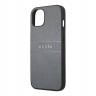 Чехол Guess PU Saffiano with Metal logo Hard для iPhone 13, серый