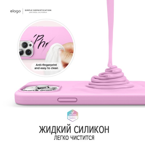 Чехол Elago Soft Silicone для iPhone 13 Pro Max, Hot Pink