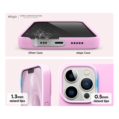 Чехол Elago Soft Silicone для iPhone 13 Pro Max, Hot Pink
