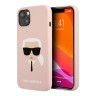 Чехол Karl Lagerfeld Liquid silicone Karl's Head Hard для iPhone 13, розовый