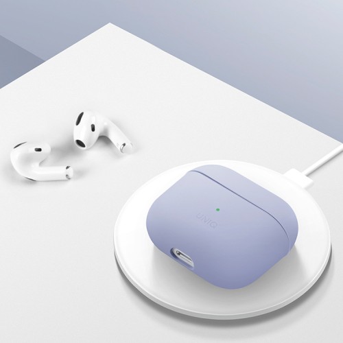Чехол Uniq LINO Liquid silicone для AirPods 3 (2021), фиолетовый