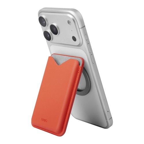 Uniq картхолдер бумажник Lyden EVO Magnetic cardholder with Stand Flame Orange