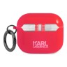 Чехол Karl Lagerfeld TPU FLUO with ring Choupette Transparent для Airpods 3 (2021), розовый