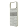 DKNY для iPhone 17 Pro Max чехол PU Repeat texture Tonal stripe Metal logo Hard Beige