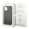 Чехол Guess 4G Stripe Metal logo Hard для iPhone 14 Plus, серый