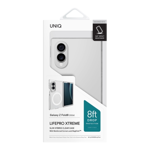 Uniq для Galaxy Z Fold8 чехол LifePro Xtreme Crystal Clear (MagSafe)