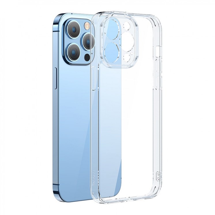 Чехол Baseus SuperCeramic Glass case +Tempered glass для iPhone 14 Pro Max, прозрачный