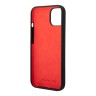 Чехол AMG Liquid Silicone Carbon pattern Hard для iPhone 14, черный