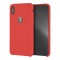 Чехол Ferrari Silicone Rubber Hard для iPhone XS Max, красный