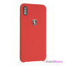 Чехол Ferrari Silicone Rubber Hard для iPhone XS Max, красный