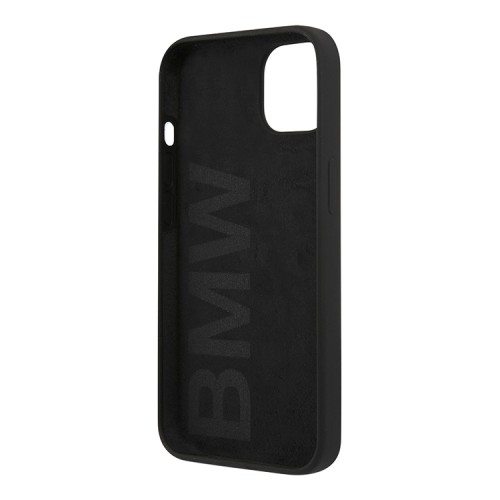 Чехол BMW Liquid Silicone для iPhone 14, черный