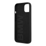 Чехол BMW Liquid Silicone для iPhone 14, черный