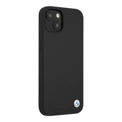 Чехол BMW Liquid Silicone для iPhone 14, черный