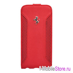 Кожаный чехол Ferrari F12 Flip для iPhone 6 Plus/6s Plus, красный