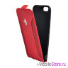 Кожаный чехол Ferrari F12 Flip для iPhone 6 Plus/6s+, красный