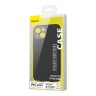 Чехол Baseus Liquid Silica Gel Magnetic case +Tempered glass для iPhone 14, черный (MagSafe)