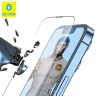 Защитное стекло BLUEO Large arc Dustproof для iPhone 16e | 14 | 13 | 13 Pro, черная рамка (+installer)