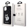 Чехол Lagerfeld PU Saffiano Monogram NFT Choupette Hard для iPhone 14, черный