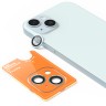 BlueO стекло для iPhone 15/15 Plus Camera lens Armor metal 2 шт. Blue (+installer)