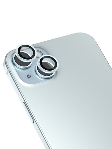 BlueO стекло для iPhone 15/15 Plus Camera lens Armor metal 2 шт. Blue (+installer)