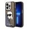Karl Lagerfeld для iPhone 15 Pro Max чехол Liquid Glitter NFT Karl head Hard Black