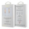 Guess кабель Silicone with Aluminium USB-C to USB-C 1.5m Light Gold