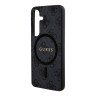 Guess для Galaxy S24+ чехол PU 4G Colored ring Metal logo Hard Black (MagSafe)