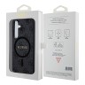 Guess для Galaxy S24+ чехол PU 4G Colored ring Metal logo Hard Black (MagSafe)