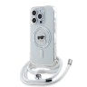 Karl Lagerfeld для iPhone 15 Pro чехол Crossbody PC/TPU NFT Karl Head прозрачный (MagSafe) + Cord