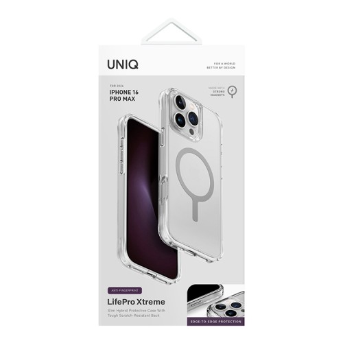 Uniq для iPhone 16 Pro Max чехол Lifepro Xtreme AF Frost Clear (MagSafe)