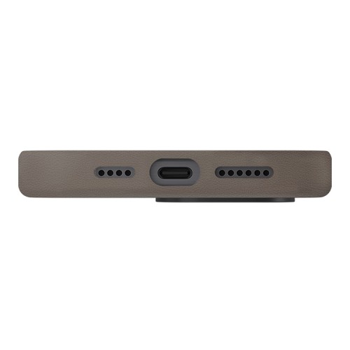 Uniq для iPhone 16 Pro чехол кожаный Lyden Grey (Magsafe)
