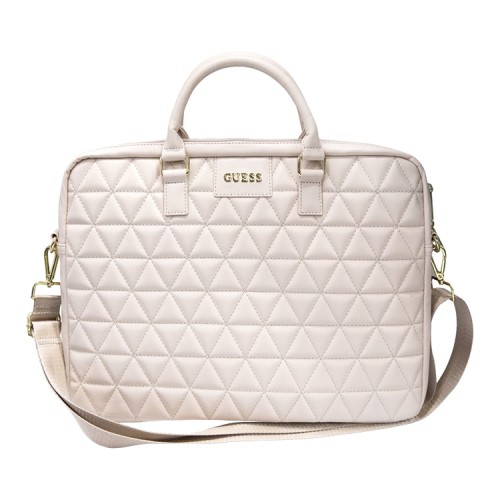 Сумка Guess Quilted для ноутбука до 15 дюймов, розовая