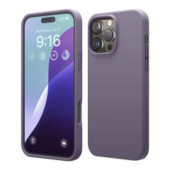 Elago для iPhone 16 Pro чехол Soft silicone (Liquid) Deep Lavender
