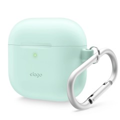 Elago для AirPods 4 чехол Silicone Hang case Mint