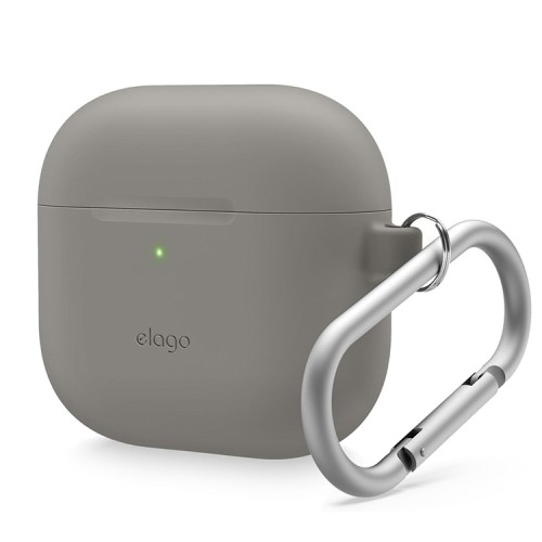 Elago для AirPods 4 чехол Silicone Hang case Medium Grey