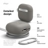 Elago для AirPods 4 чехол Silicone Hang case Medium Grey