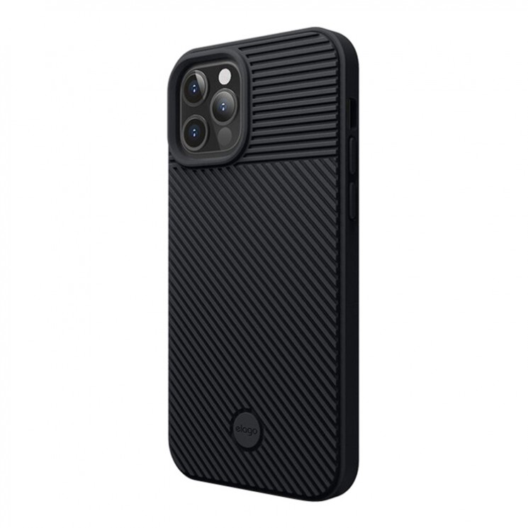 Чехол Elago CUSHION silicone case для iPhone 12 | 12 Pro, черный